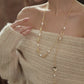 GOLDEN TOUCH  PEARL NECKLACE