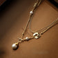 GOLDEN TOUCH  PEARL NECKLACE