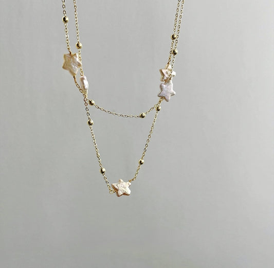 STAR PEARLS NECKLACE