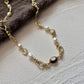 DIVINE GOLDEN PEARL NECKLACE