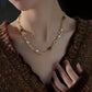 DIVINE GOLDEN PEARL NECKLACE